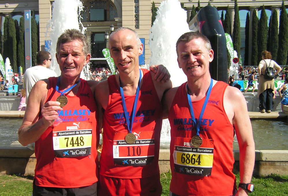 Les, Mike and Tony after the race