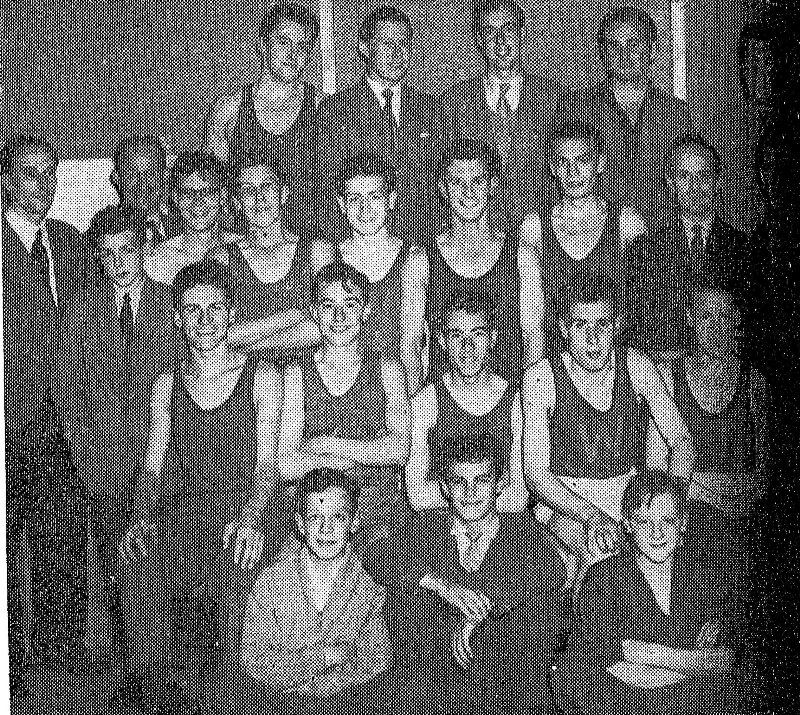 Some of the competitors taking part in the Wallasey Athletic Club championships in 1956