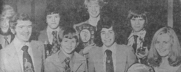 Pictured are, left to right, back row: Chris Preston, Dave Swindell, Bill Innes, Mark Feeney. Front row: Doug Hanna, Neil Tunstall, Phil Ashley and Margaret Ashcroft.