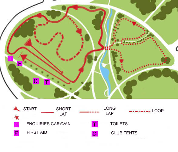 Sefton Park Cross Country Course Map