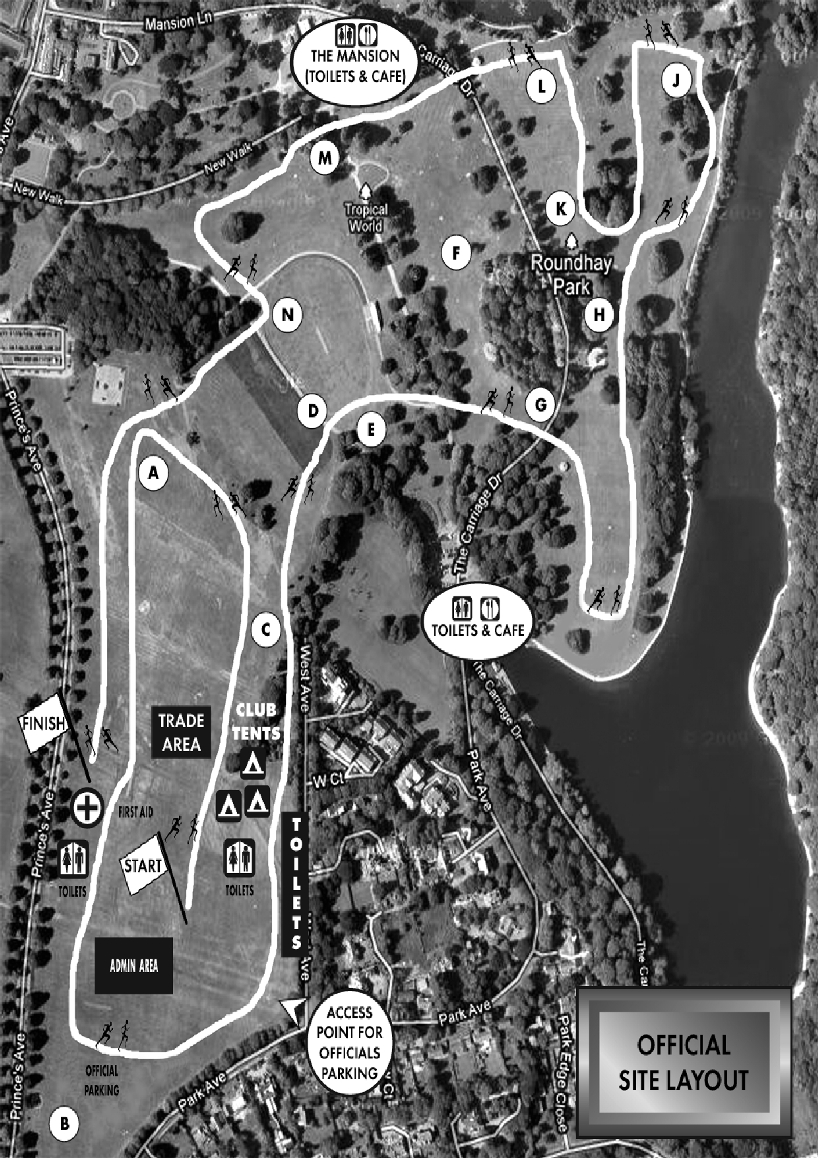 Roundhay Park Course Map