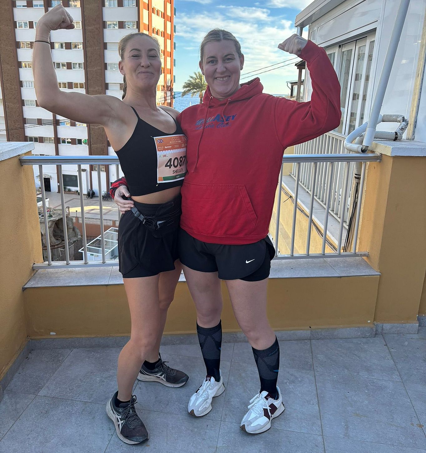 Maria Hunter and her sister