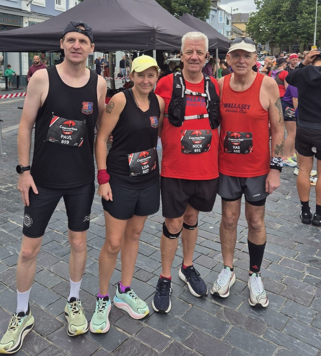 Paul and Lisa Griffiths, Nick Rae and Rab Whitworth