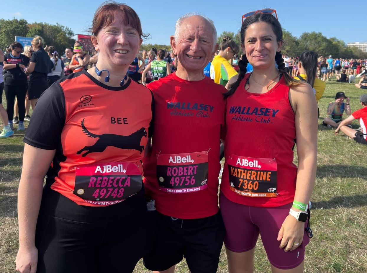 Rob Perry and his daughter and Katherine Andrews