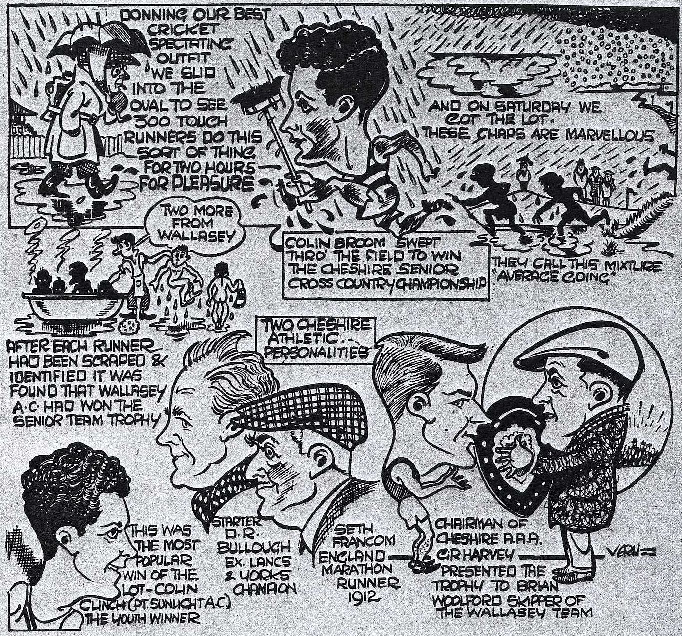 Cartoon of Cheshire Championship's by Vern