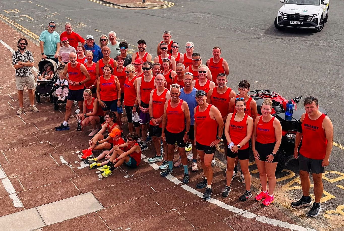 Team shot after the race