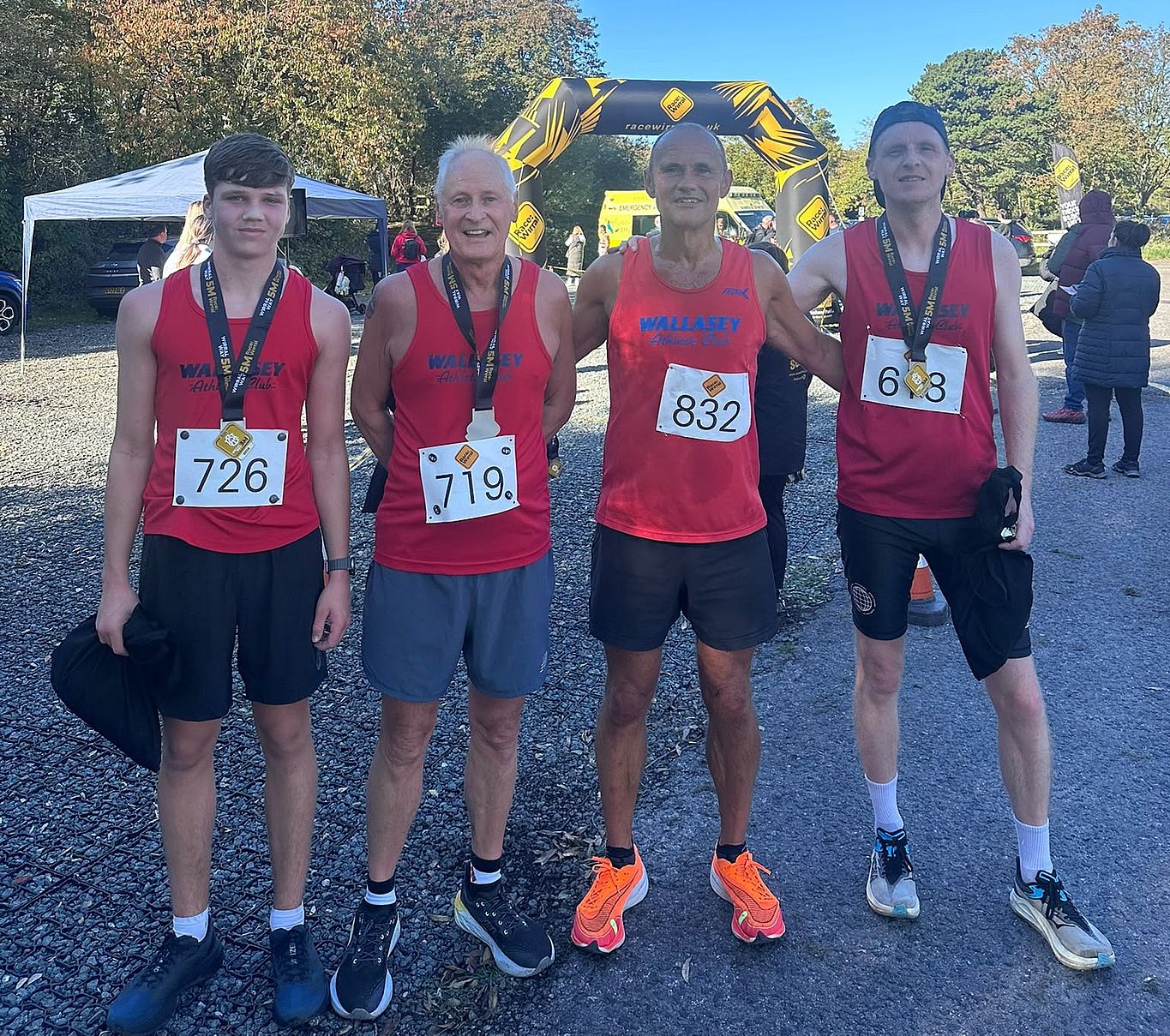Ashton Mountford, Dave Wade, Phil Dabner and Paul Griffiths