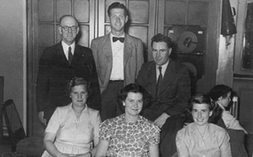 Eric Foster (in the centre on the back row) at the Tower Ballrooms